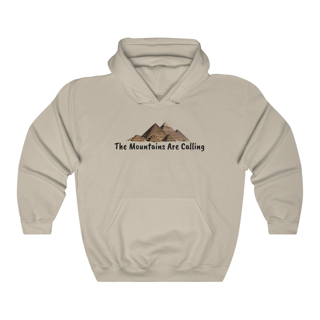"The Mountains Are Calling" Pyramid hoodie