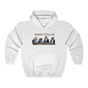 "Good Fellas" dogs in tuxedos hoodie