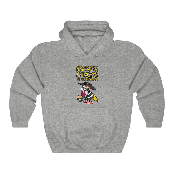 "What Happens In Nebraska, Stays In Nebraska" hoodie
