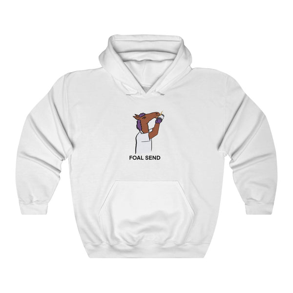 "FOAL SEND" young horse hoodie