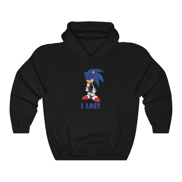 "I LOST" sad sonic the hedgehog hoodie