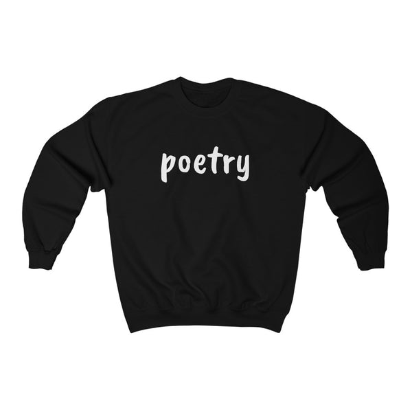 "POETRY" sweatshirt