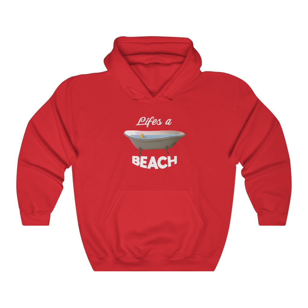 "Life's A Beach" bathtub hoodie
