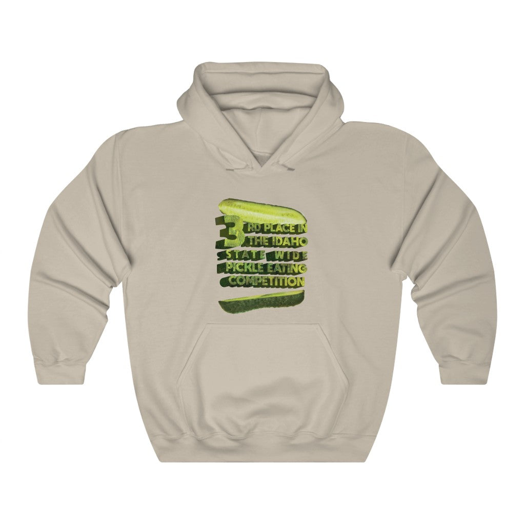 "3RD PLACE IN THE IDAHO STATE WIDE PICKLE EATING COMPETITION" hoodie